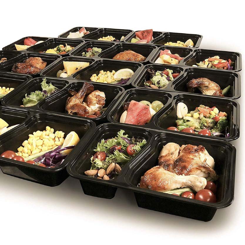 # Meal Box Prep Food Containers Microwave BPA Free Plastic Lunch Box TAC025A 